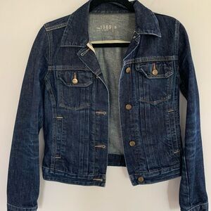 Classic Dark Blue Denim Jacket